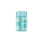 Apontador com Deposito 2 Furos Jumbo e Tradicional + Borracha Connect Pastel - Maped