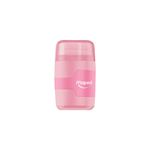 Apontador com Deposito 2 Furos Jumbo e Tradicional + Borracha Connect Pastel - Maped
