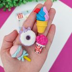 Borracha Mini Fofuras e Doces Cores Sortidas - Importado