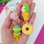Borracha Mini Fofuras e Doces Cores Sortidas - Importado