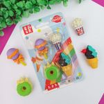 Borracha Mini Fofuras e Doces Cores Sortidas - Importado