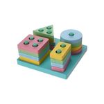 Encaixe Divertido Formas e Cores 17 Peças - Toy Mix