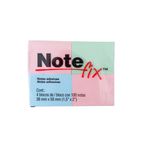 Bloco Adesivo 4 Cores 38 mm x 50 mm 100 Folhas Note Fix