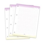 Refil de Fichário Colegial 96 Folhas 15,5 x 22,5 cm Amatrelo e Lilas - DAC