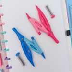 Compasso Lapiseira 0.5 mm Escolar sem Tira-Linha (Rosa e Azul) - Tilibra