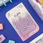 Clips Tom Pastel (Lilás, Verde Água e Rosa) 60 Unidades 28 mm HE63720 - Interponte