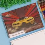 Caderno Cartografia e Desenho Milimetrado Espiral Silver Tuning 60 Folhas 27,5 x 20 cm - São Domingos