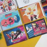 Caderno Cartografia Espiral Boruto 60 Folhas Capa Dura - São Domingos