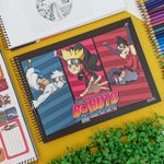 Caderno Cartografia Espiral Boruto 60 Folhas Capa Dura - São Domingos