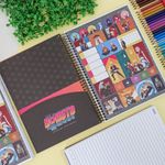 Caderno Universitário Espiral Boruto 10 Matérias 20 x 27,5 cm 160 Folhas - São Domingos