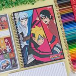 Caderno Universitário Espiral Boruto 10 Matérias 20 x 27,5 cm 160 Folhas - São Domingos