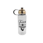Garrafa Plástica 750 ml Tampa Dourada e Prata com Frases  750ml - Weeze