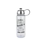 Garrafa Plástica 750 ml Tampa Dourada e Prata com Frases  750ml - Weeze