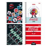Caderno Universitário Espiral Capa Dura Coca Cola Connect 1 Matéria 20 x 27,5 cm 80 Folhas - Tilibra