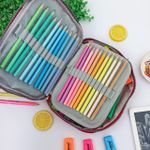 Estojo Box Vermelho 100 Pens Jumbo com 1 Divisória - Daterra