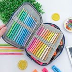 Estojo Box Azul 100 Pens Jumbo com 1 Divisória - Daterra