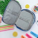 Estojo Box Azul 100 Pens Jumbo com 1 Divisória - Daterra