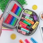 Estojo Box Verde Claro 100 Pens Jumbo com 1 Divisória - Daterra