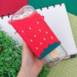 Garrafa Plástica 240 ml Picolé com Adesivos (Carinha Amarela, Carinha Branca, Chocolate, Melancia e Morango) - Interponte