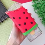 Garrafa Plástica 240 ml Picolé com Adesivos (Carinha Amarela, Carinha Branca, Chocolate, Melancia e Morango) - Interponte