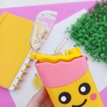 Garrafa Plástica 240 ml Picolé com Adesivos (Carinha Amarela, Carinha Branca, Chocolate, Melancia e Morango) - Interponte