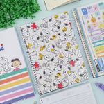 Caderno Universitário Espiral Capa Dura Snoopy Connect 1 Matéria 20 x 27,5 cm 80 Folhas - Tilibra