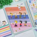 Caderno Universitário Espiral Capa Dura Snoopy Connect 1 Matéria 20 x 27,5 cm 80 Folhas - Tilibra