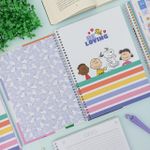 Caderno Universitário Espiral Capa Dura Snoopy Connect 1 Matéria 20 x 27,5 cm 80 Folhas - Tilibra