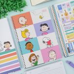 Caderno Universitário Espiral Capa Dura Snoopy Connect 1 Matéria 20 x 27,5 cm 80 Folhas - Tilibra