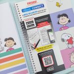Caderno Universitário Espiral Capa Dura Snoopy Connect 1 Matéria 20 x 27,5 cm 80 Folhas - Tilibra