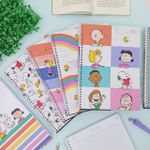 Caderno Universitário Espiral Capa Dura Snoopy Connect 1 Matéria 20 x 27,5 cm 80 Folhas - Tilibra
