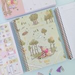 Caderno Espiral Universitário Pooh Connect 12 Matérias 20 x 27,5 cm 192 Folhas - Tilibra