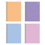 Caderno Universitário Espiral Capa Plástica Neon Connect 10 Matérias 20 x 27,5 cm 160 Folhas - Tilibra