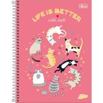 Caderno Universitário Colorido D+ 12 Matérias 240 Folhas 20 x 27,5 cm - Tilibra