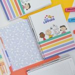 Caderno Universitário Espiral Capa Dura Snoopy Connect 10 Matérias 160 Folhas 20 x 27,5 cm - Tilibra