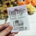 Cartela de Carimbos Mini - Comidas