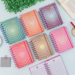 Agenda 2024 Executiva Colorida Coração 10 x 14,1 cm 168 Folhas - Interponte