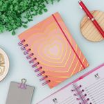 Agenda 2024 Executiva Colorida Coração 10 x 14,1 cm 168 Folhas - Interponte