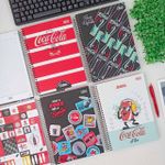 Caderno Universitário Espiral Capa Dura Coca Cola Connect 10 Matérias 20 x 27,5 cm 160 Folhas - Tilibra