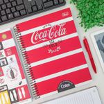 Caderno Universitário Espiral Capa Dura Coca Cola Connect 10 Matérias 20 x 27,5 cm 160 Folhas - Tilibra