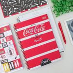 Caderno Universitário Espiral Capa Dura Coca Cola Connect 1 Matéria 20 x 27,5 cm 80 Folhas - Tilibra