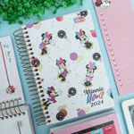 Agenda Espiral Diária Minnie 2024 12,9 cm x 18,7 cm 176 Folhas - Tilibra