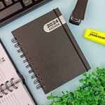 Agenda 2024 Espiral Colorida 12,9 cm x 17,9 cm 168 Folhas - Interponte