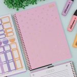 Caderno Universitário Espiral Capa Plástica Neon Connect 1 Matéria 20 x 27,5 cm 80 Folhas - Tilibra