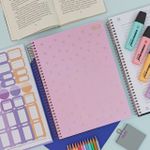 Caderno Universitário Espiral Capa Plástica Neon Connect 10 Matérias 20 x 27,5 cm 160 Folhas - Tilibra