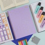 Caderno Universitário Espiral Capa Plástica Neon Connect 10 Matérias 20 x 27,5 cm 160 Folhas - Tilibra