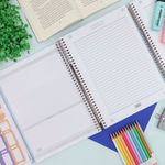 Caderno Universitário Espiral Capa Plástica Neon Connect 10 Matérias 20 x 27,5 cm 160 Folhas - Tilibra