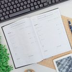 Agenda 2024 Executiva Costurada Diária Napoli Preta 15,9 x 23,3 cm 192 Folhas - Tilibra