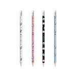 Lápis Grafite Panda nº2 com Borracha Colorido (Azul, Branco, Preto e Rosa) - Tilibra