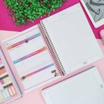 Caderno Universitário Espiral Capa Dura Minnie Connect 10 Matérias 160 Folhas 20 x 27,5 cm - Tilibra